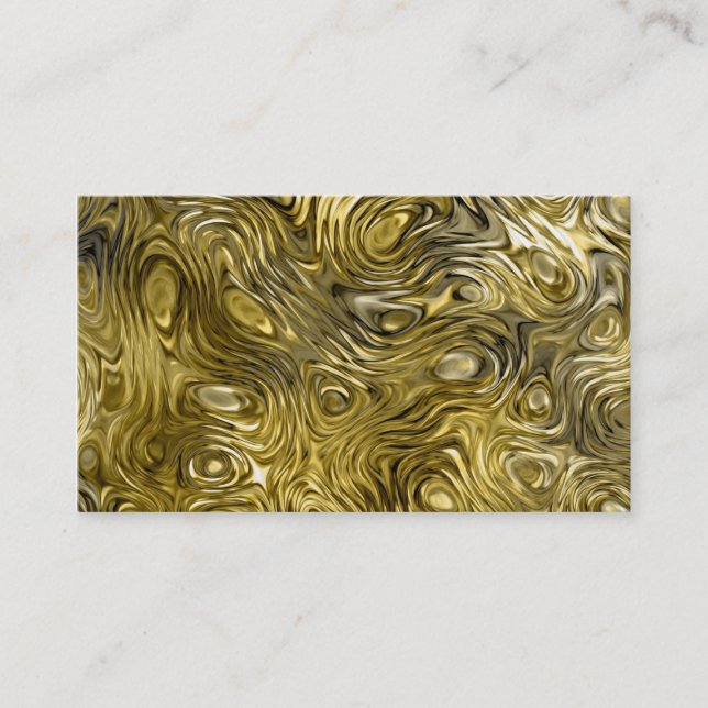 Molten "Gold" print business card white (Front)