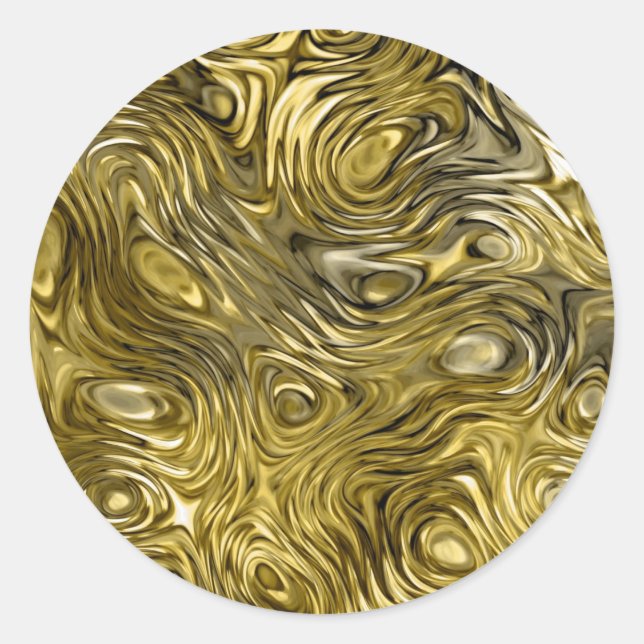 Molten "Gold" print sticker round (Front)