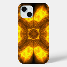 Molten Gold Solar Fractal Art
