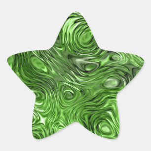 Molten Green print sticker star