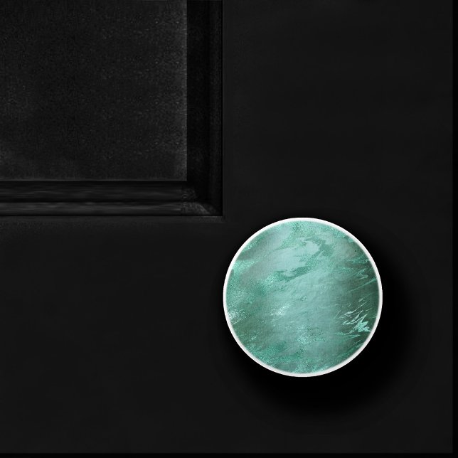 Molten Jade | Emerald Green Luxury Marble Ceramic Knob (Creator Uploaded)