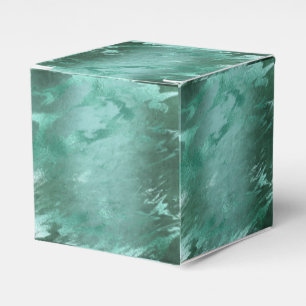 Molten Jade   Emerald Green Luxury Marble Favour Box