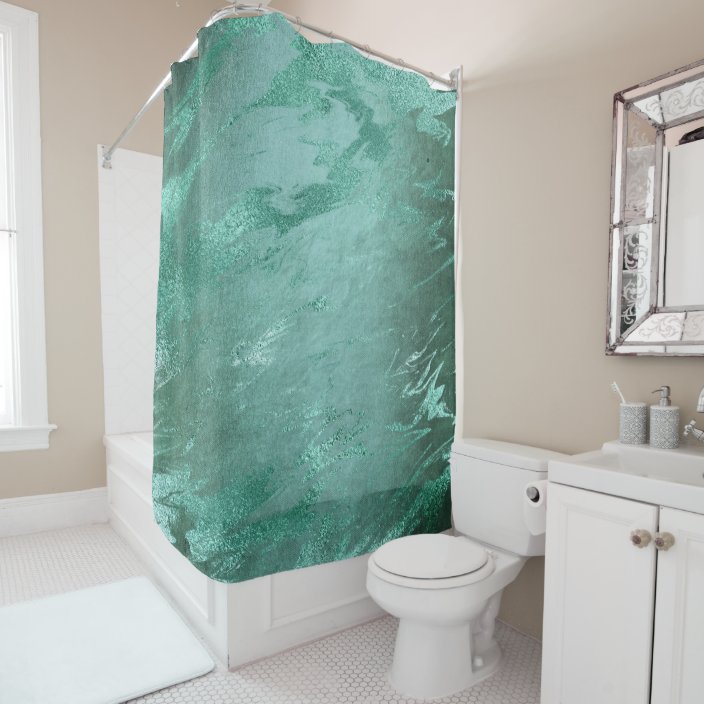 Molten Jade Emerald Green Luxury Marble Shower Curtain Zazzle.co.uk