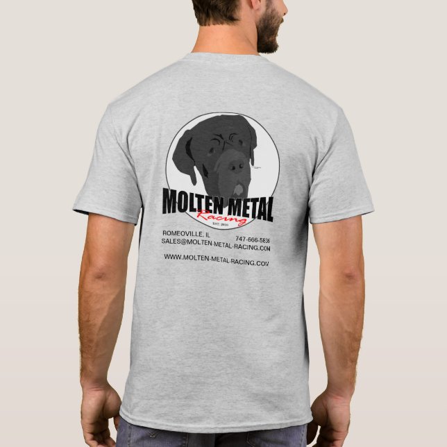 Molten Metal Racing - Light T-Shirt (Back)