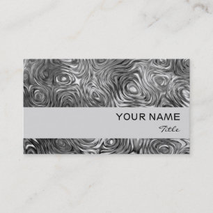 Molten print business card grey stripe