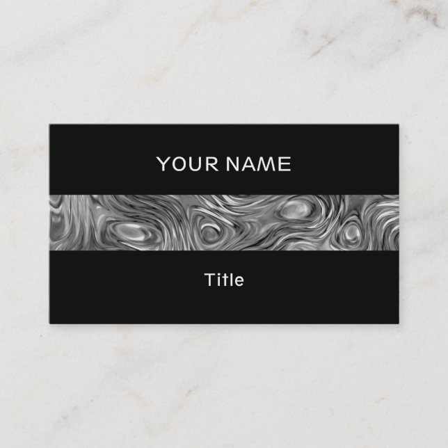 Molten print business card stripe black back (Front)
