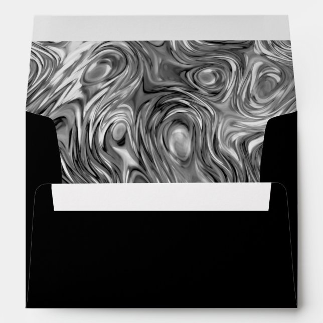Molten print envelope A7 black (Back (Bottom))