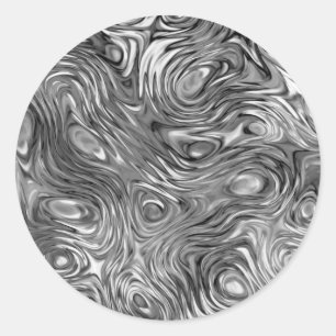 Molten print sticker round