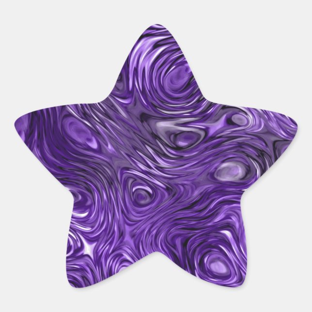 Molten Purple print sticker star (Front)