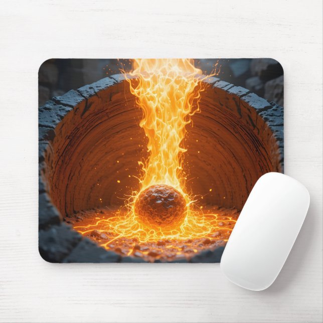 Molten Transformation Crucible Mouse Mat (With Mouse)