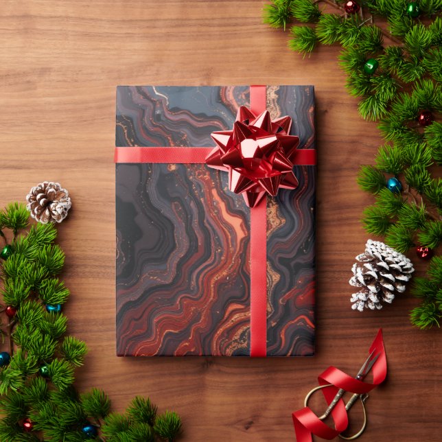 Molten Veins Wrapping Paper (Holiday Gift)