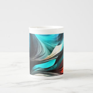 Molten Warmth Vivid Abstract Landscape 2 Bone China Mug