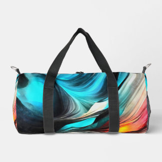 Molten Warmth Vivid Abstract Landscape 2 Duffle Bag