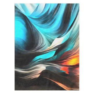 Molten Warmth Vivid Abstract Landscape 2 Tablecloth
