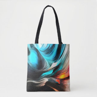 Molten Warmth Vivid Abstract Landscape 2 Tote Bag