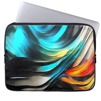 Molten Warmth Vivid Abstract Landscape 3 Laptop Sleeve