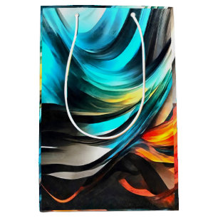 Molten Warmth Vivid Abstract Landscape 3 Medium Gift Bag