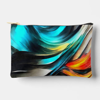 Molten Warmth Vivid Abstract Landscape 4 Accessory Pouch