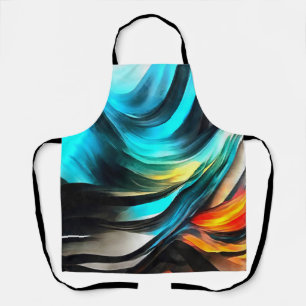 Molten Warmth Vivid Abstract Landscape 4 Apron
