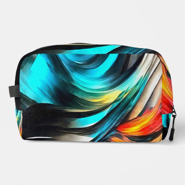 Molten Warmth Vivid Abstract Landscape 4 Dopp Kit (Front)