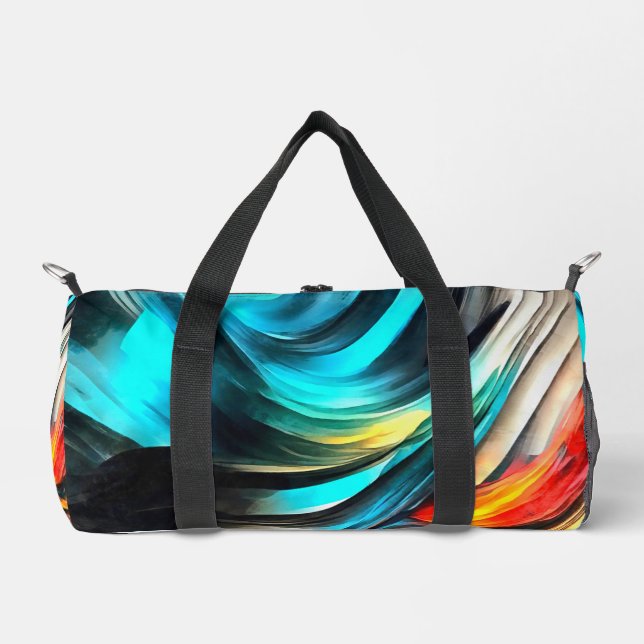 Molten Warmth Vivid Abstract Landscape 4 Duffle Bag (Front)