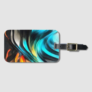 Molten Warmth Vivid Abstract Landscape 4 Luggage Tag