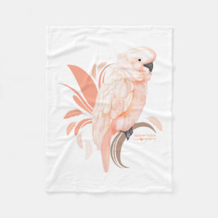 Moluccan Cockatoo Fleece Blanket