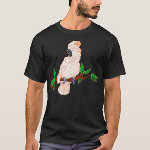Moluccan Cockatoo on a Branch  T-Shirt