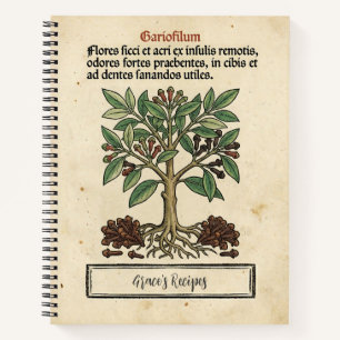 Moluccan Nail Clove Mediaeval Botanical Recipe Notebook