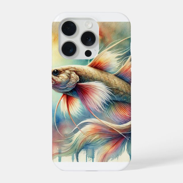 Molva Ling Fish 041124AREF148 - Watercolor iPhone Case (Back)