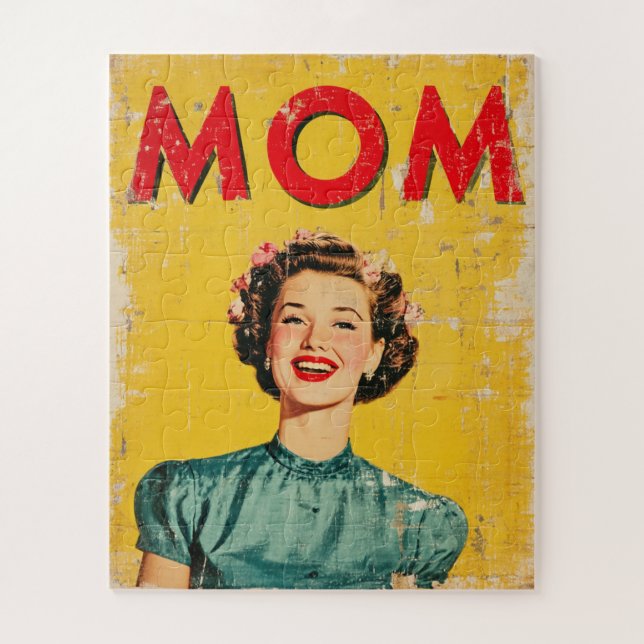 MOM (1) 1960s-Inspired Graphics Jigsaw Puzzle (Vertical)