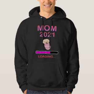 Mom 2021 Baby Pregnancy Pregnant Mother Parents Hoodie