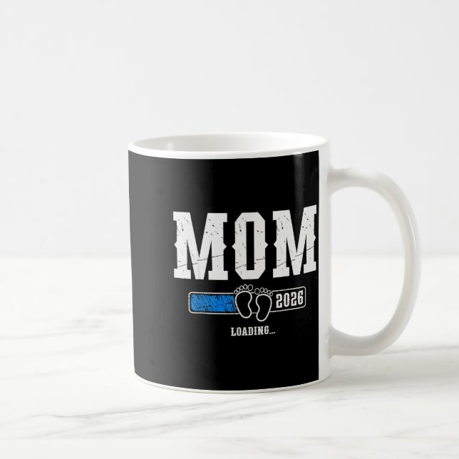 Mom 2026 Loading Mom Est. 2026, Mother 2026 New Mo Coffee Mug (Right)