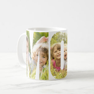 MOM 3 Photos Cutout Letters Coffee Mug