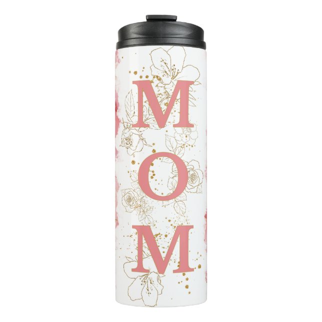 Mom 4 Photo Snapshots Coffee Travel Tumbler Mug (Front)