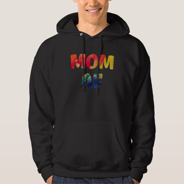 Mom AF  Rude Cheeky Mothers Day  Idea Fun Cool Mom Hoodie (Front)