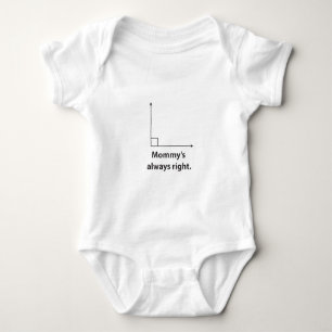 MOM ALWAYS RIGHT - funny math Baby Bodysuit