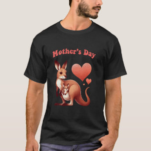 Mom And Baby Kangaroo Mothers Day Mama Wife Women T-Shirt