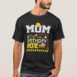 Mom and Dad Construction Birthday Boys Toddler Kid T-Shirt