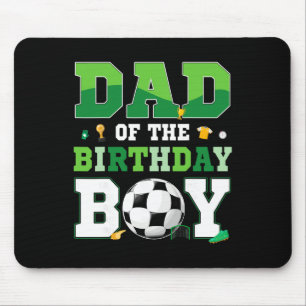 Mom And Dad Of The Birthday Boy Soccer Birthday Fa Mouse Mat
