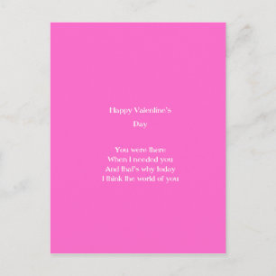 Mom and dad valentine's day holiday postcard