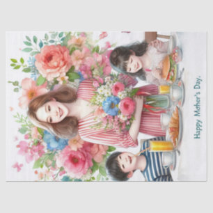 Mom and  Kid Mother's Day Tissue Paper