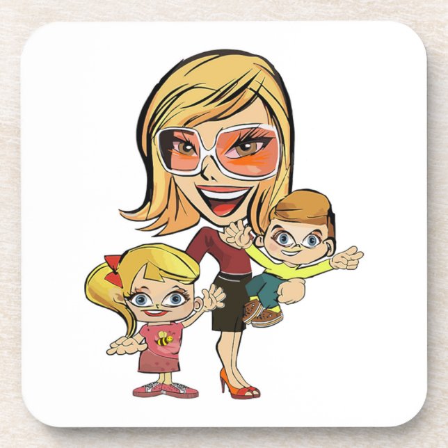 MOM AND KIDS COASTER (Front)