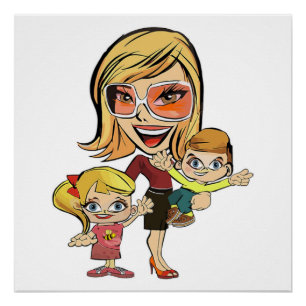MOM AND KIDS POSTER