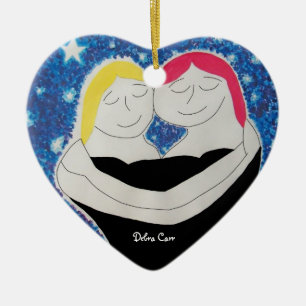 Mom and Me-heart ornament