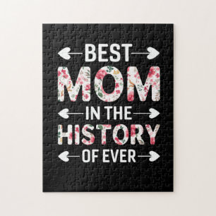 Mom Art Best Mom In The History Jigsaw Puzzle