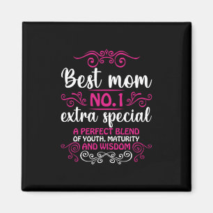 Mom Art Best Mom Number One Magnet