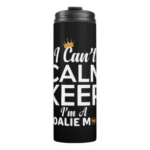 Mom Art I Am A Goalie Mom Thermal Tumbler
