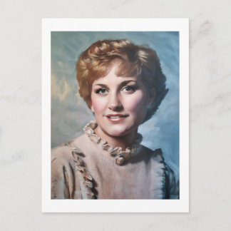 Mom as Computer Impasto Oil Painting  Postcard