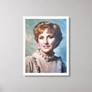 Mom as Computer Impasto Oil Panting Canvas Print